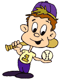Youth with baseball bat and ball